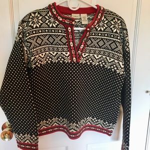LLBean Ladies Nordic style cotton sweater